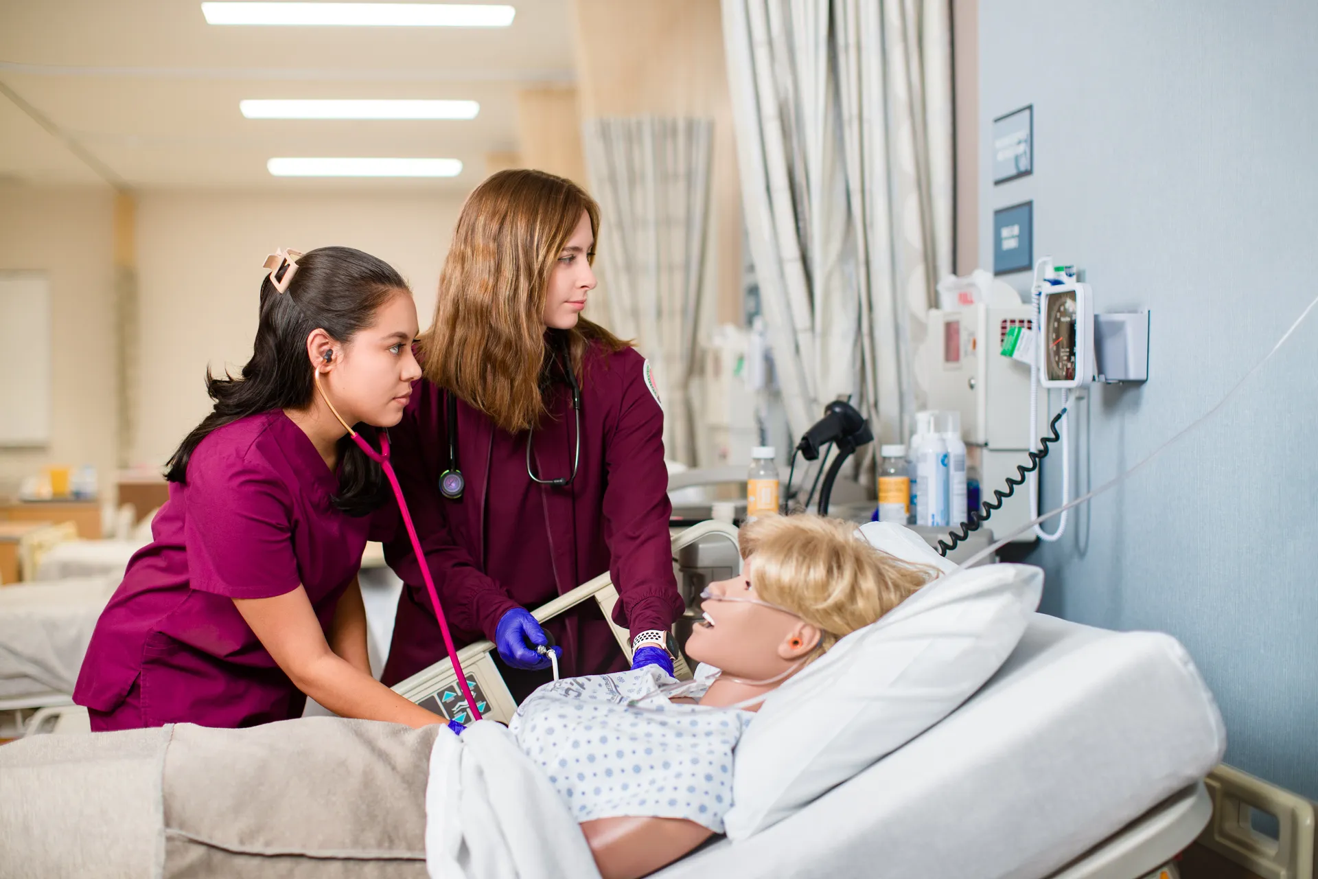 Nursing Students in Sim Lab