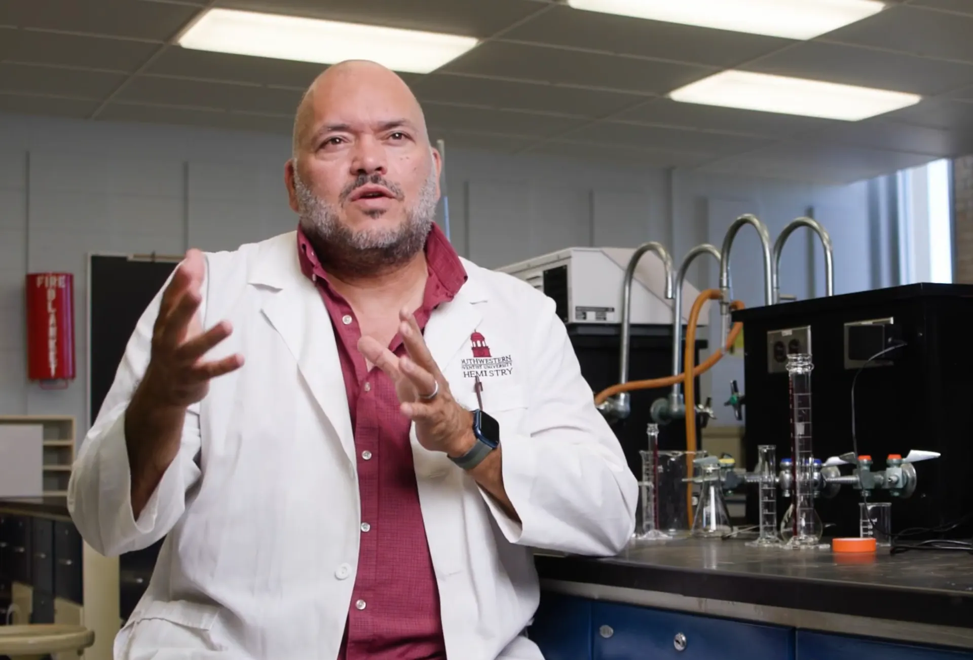 Pablo Gonzalez talking and making hand gestures