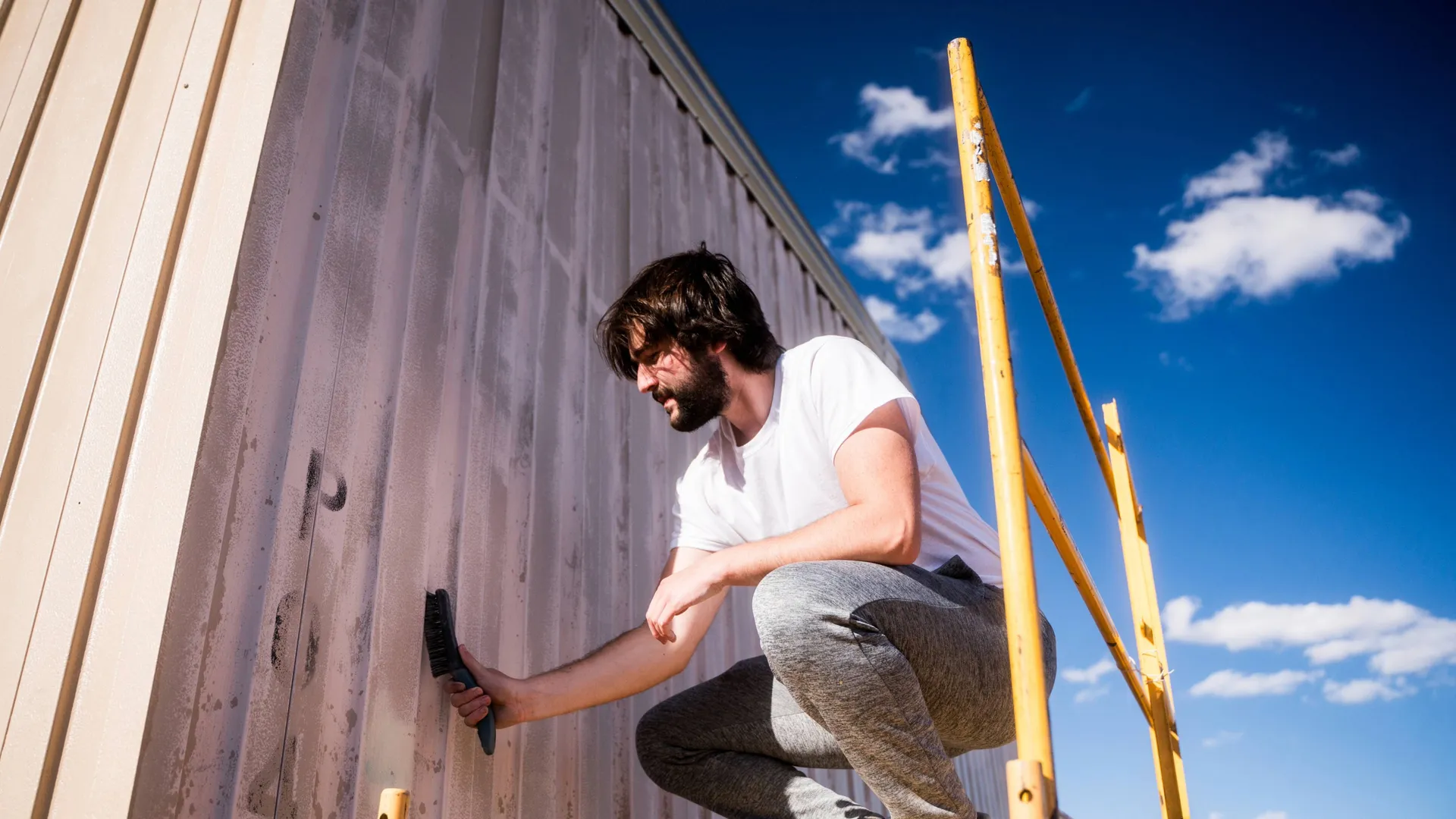 Painting a building